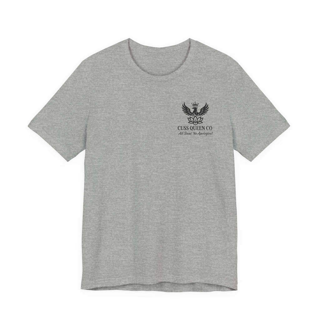 False Alarm graphic tee | Bold red text statement shirt