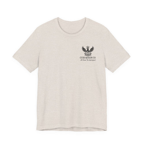 False Alarm graphic tee | Bold red text statement shirt